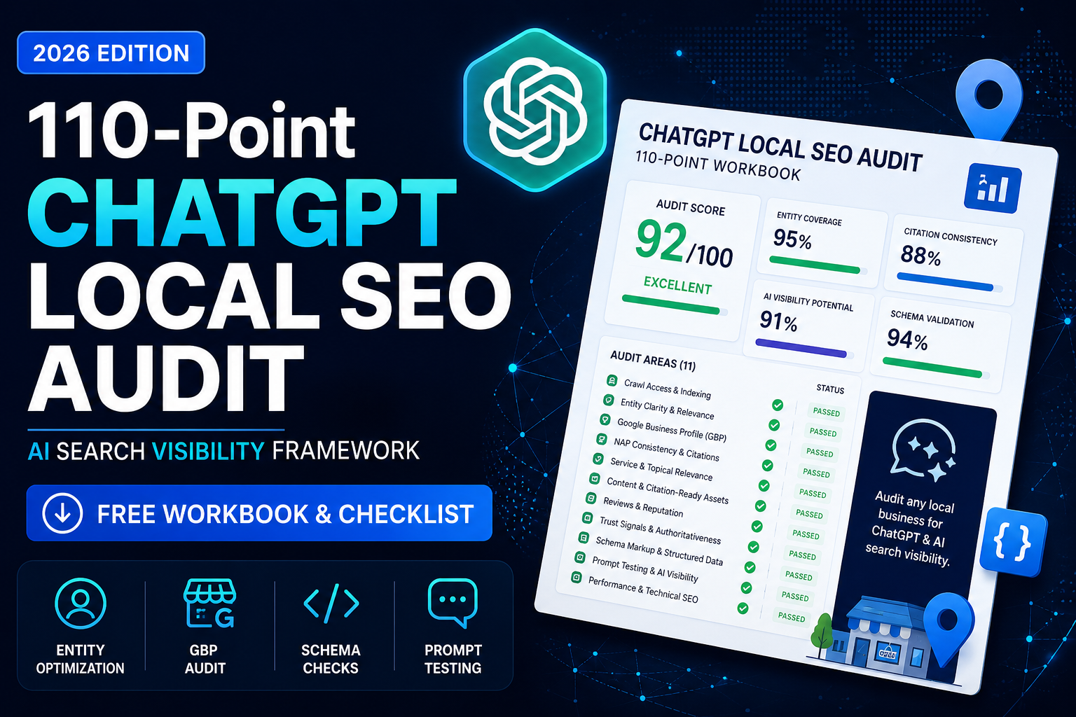 110-Point ChatGPT Local SEO Audit Checklist & Workbook